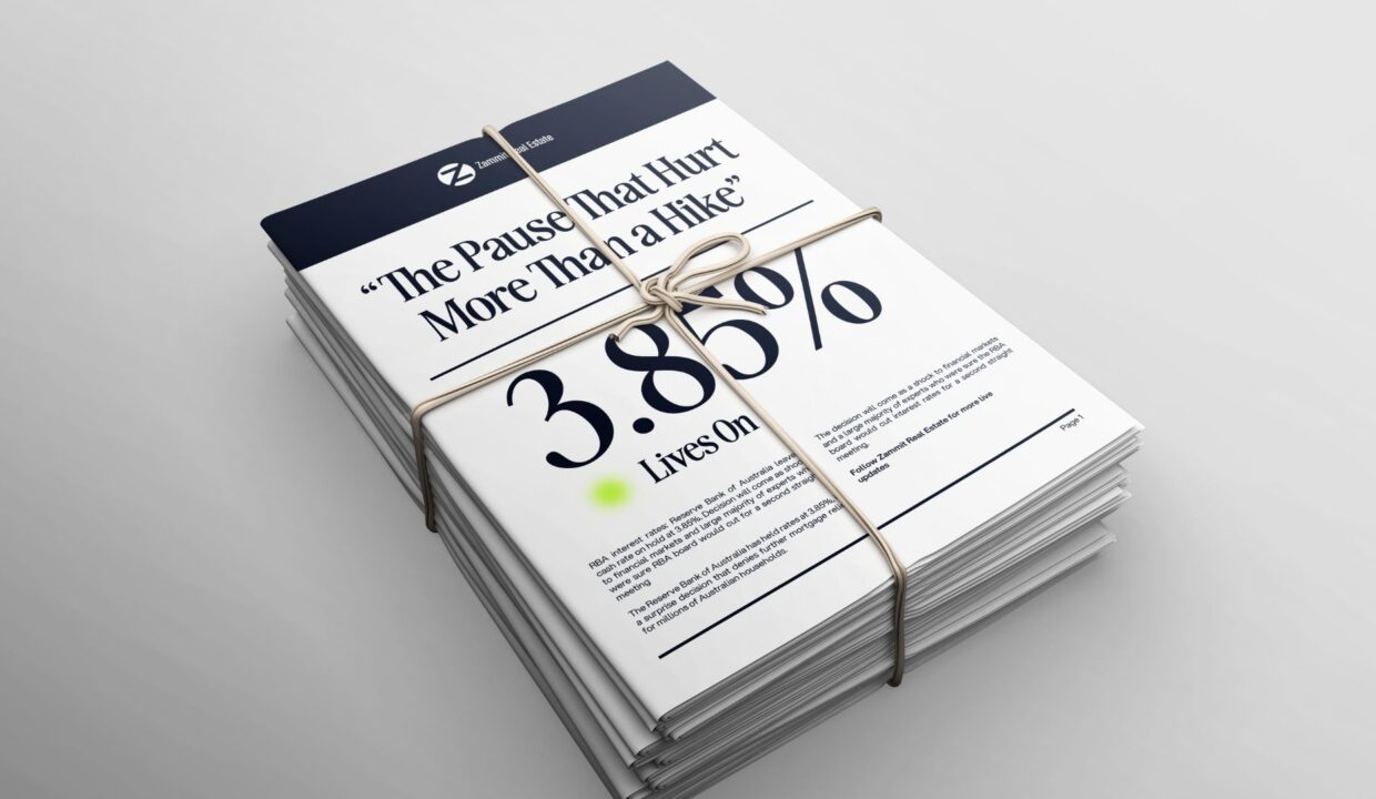 The RBA has held the cash rate at 3.85%